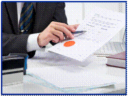 Businessman with Paperwork